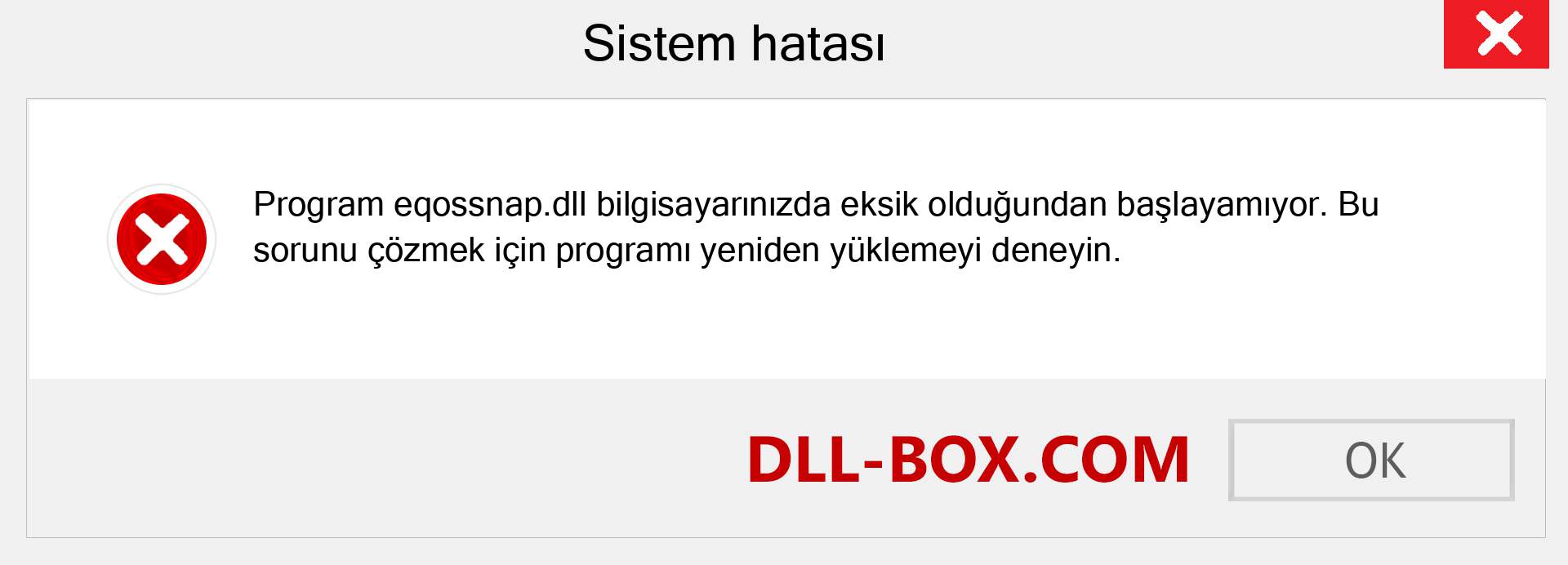 eqossnap.dll dosyası eksik mi? Windows 7, 8, 10 için İndirin - Windows'ta eqossnap dll Eksik Hatasını Düzeltin, fotoğraflar, resimler